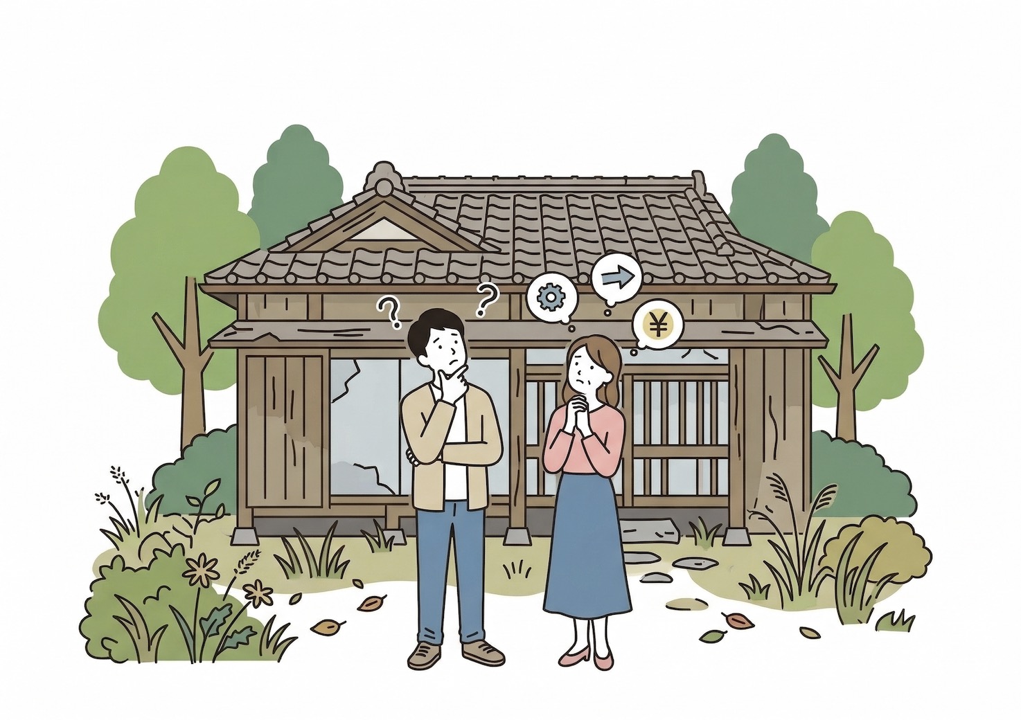 空き家と残置物